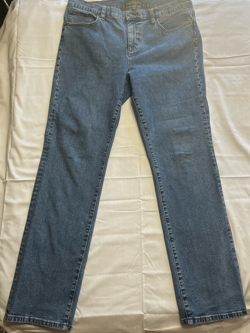 Ralph Lauren Straight-Leg Women's Jeans in Medium Blue Wash